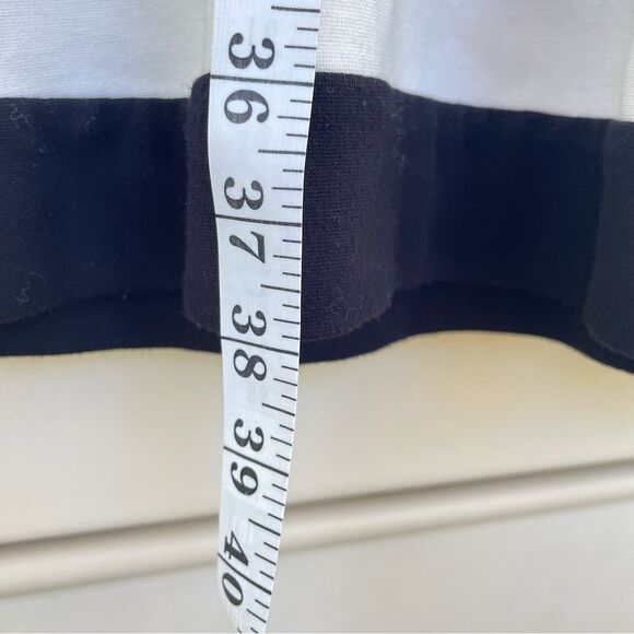 Calvin Klein Colorblock Puff Sleeve Midi Dress in Gray & Black Size M - Picture 9 of 9